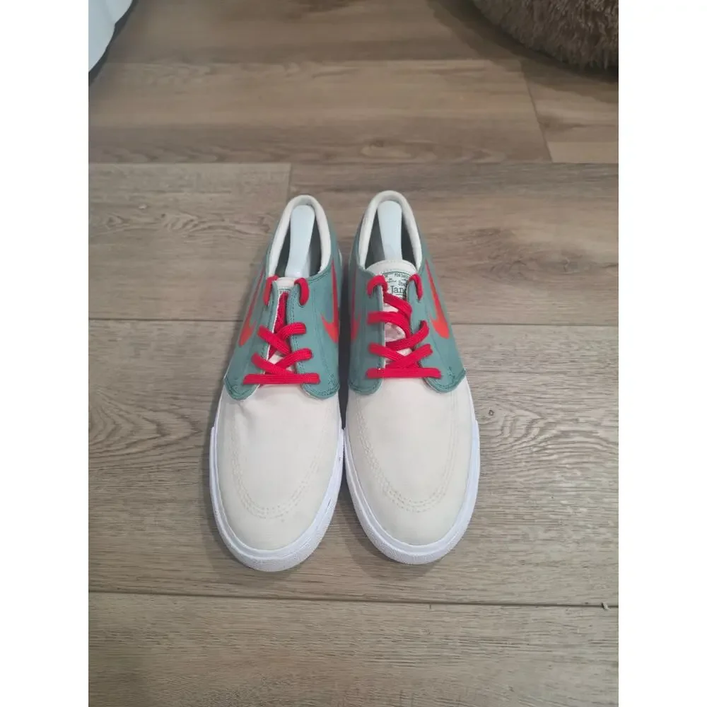 Nike SB Zoom Stefan Janoski Canvas RM Sage Fire White Red Size 10 AR7718-102